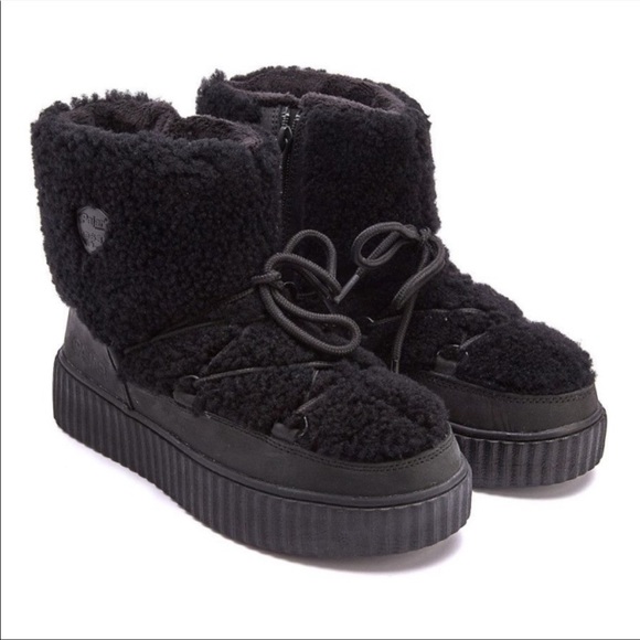 Pajar Canada Ceria Sherpa Black Boots 9